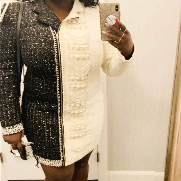 Dresses & Skirts - Black and White Blazer Party Dress 1X